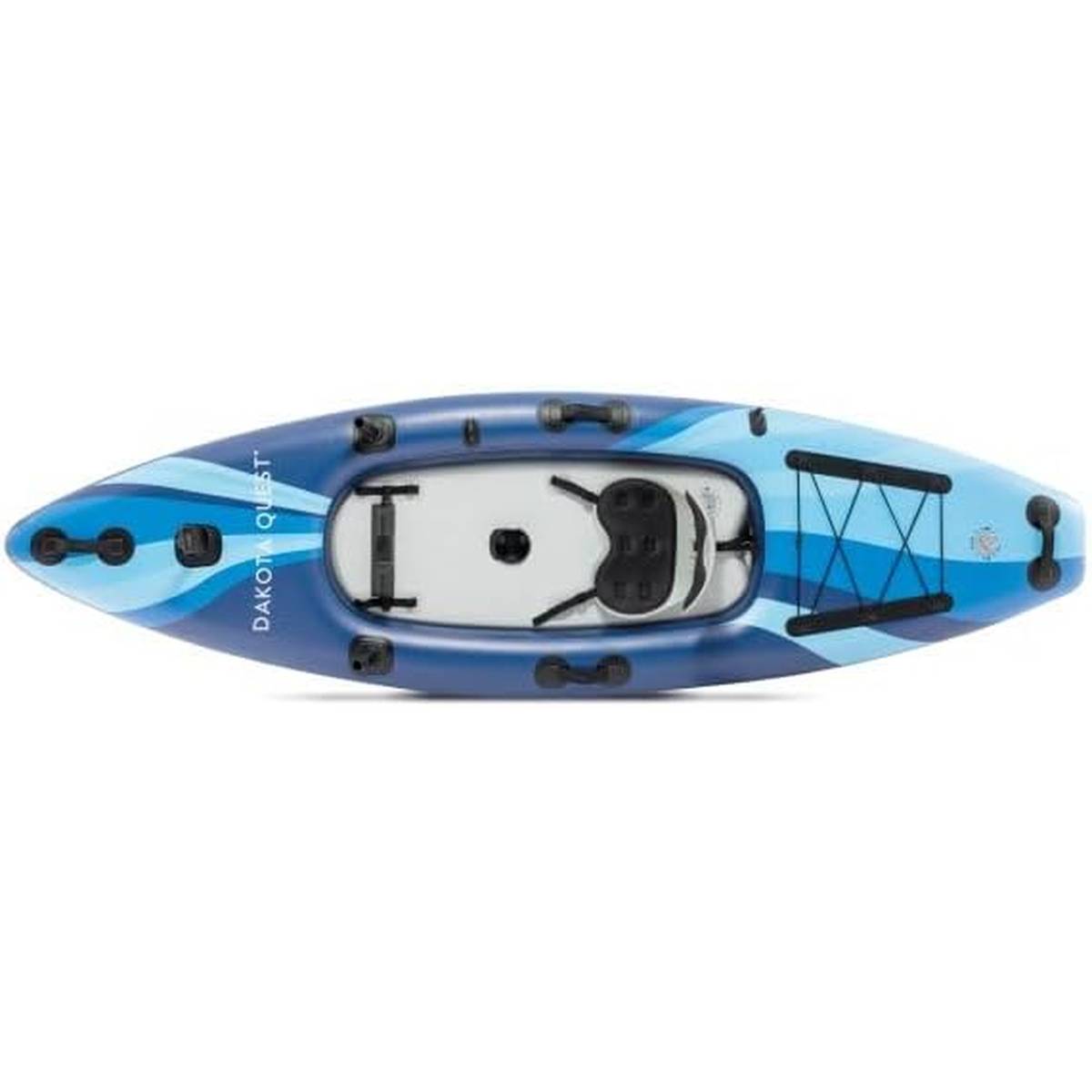 INTEX 68245NP Kajak Dakota Quest aufblasbar Sit On Top 160kg Zubehör Set Kayak