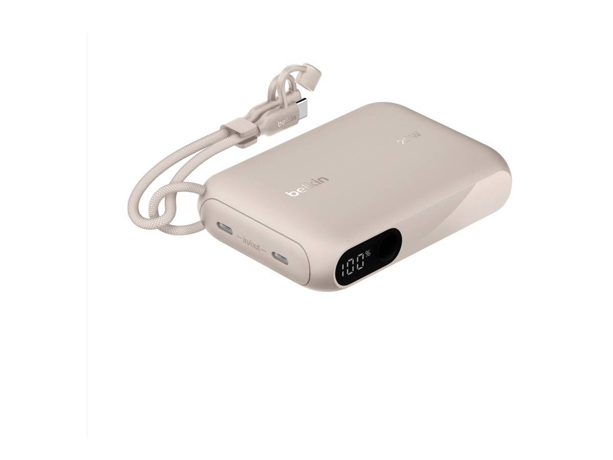Belkin BoostCharge - Powerbank - mit Display - 10000 mAh - 20 Watt - PD - 2