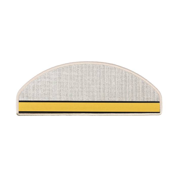 Ein Halbkreis-Gitterlautsprecher mit einem gold- und schwarzen Streifen an der Basis, der das moderne minimalistische Design hervorhebt.