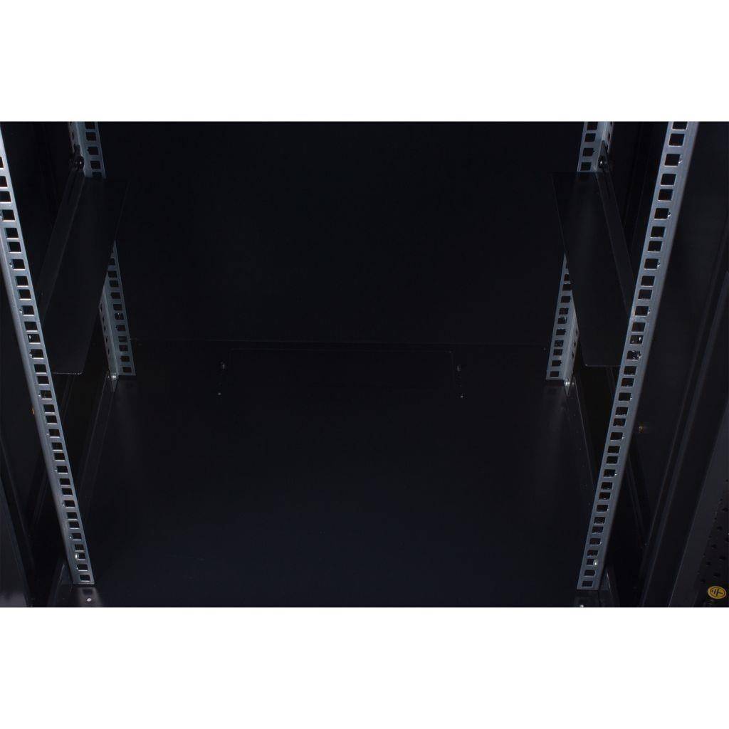 Rockstable 12HE Netzwerkschrank, Serverschrank - 19 Zoll Wandmontage - (BxTxH) 600x440x637mm mit Gla