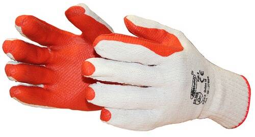 Strick-Handschuh, orange, Gr. 10, SB-Karte