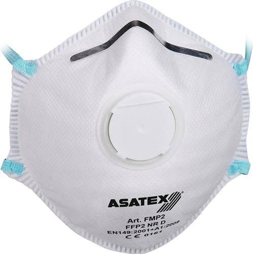 ASATEX Atemschutzmaske FFP 2/V NR D mit Ausatemventil - FMP2