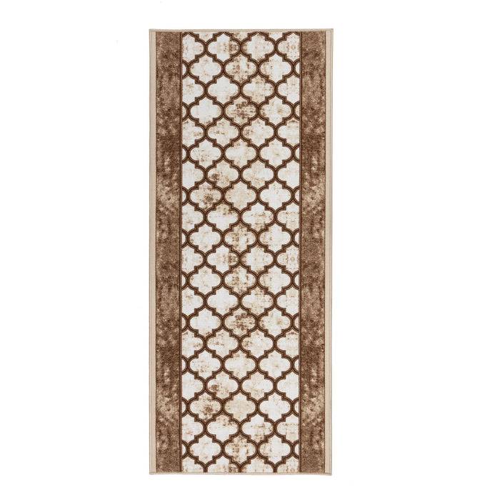 FLOORDIREKT Teppich-Läufer Waterford - Modernes Design - Robust & Pflegeleicht - 80 x 450 cm
