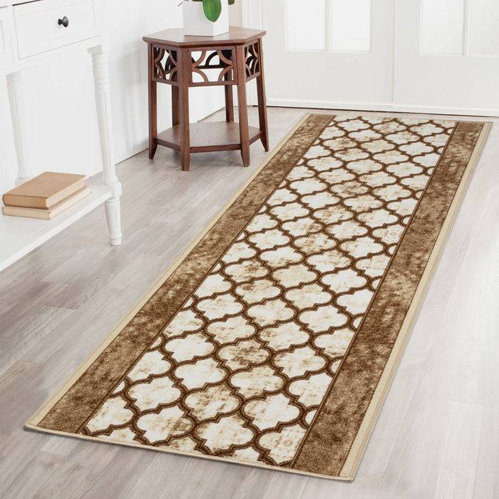 FLOORDIREKT Teppich-Läufer Waterford - Modernes Design - Robust & Pflegeleicht - 80 x 450 cm