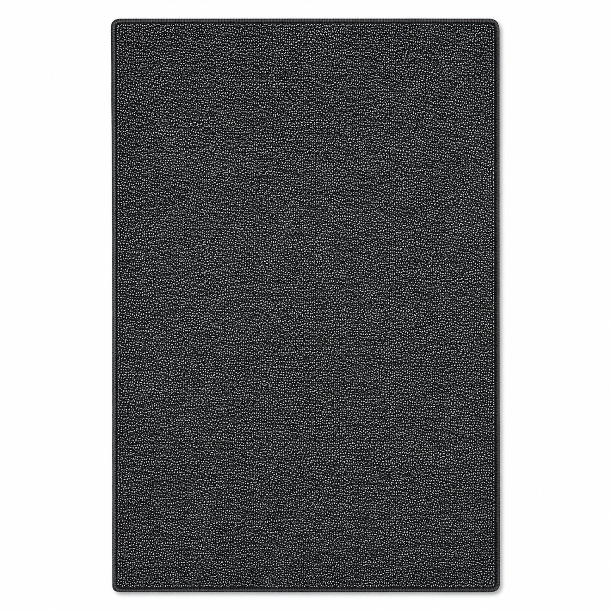 FLOORDIREKT Teppich-Läufer London – Pflegeleichter Schlingenfloor – Modernes Design – Anthrazit – 67 x 250 cm