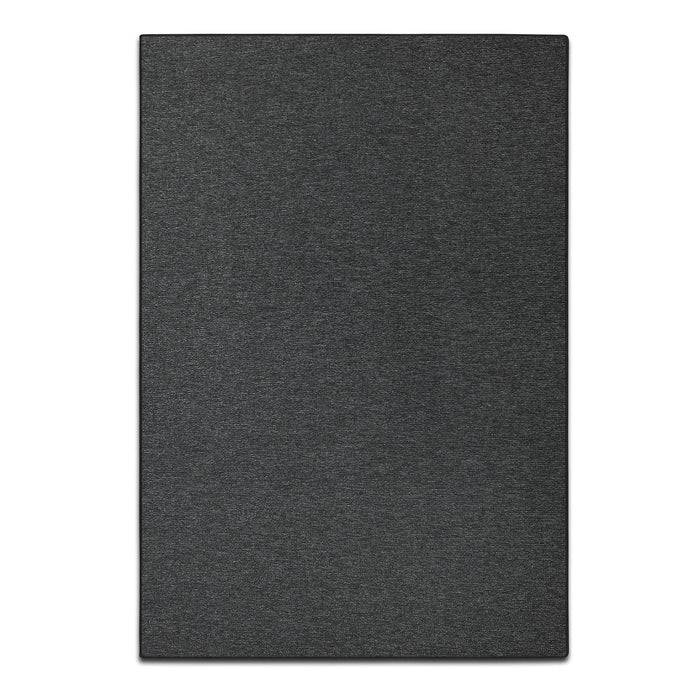FLOORDIREKT Teppich-Läufer London – Pflegeleichter Schlingenfloor – Modernes Design – Anthrazit – 80 x 100 cm