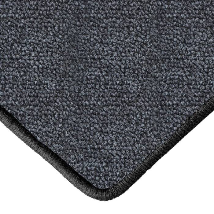 FLOORDIREKT Teppich-Läufer London – Pflegeleichter Schlingenfloor – Modernes Design – Anthrazit – 100 x 450 cm