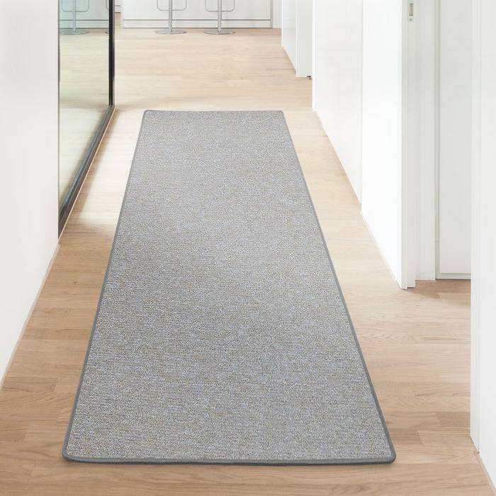 FLOORDIREKT Teppich-Läufer London – Pflegeleichter Schlingenfloor – Modernes Design – Beige – 100 x 450 cm