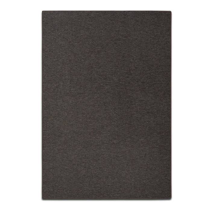 FLOORDIREKT Teppich-Läufer London – Pflegeleichter Schlingenfloor – Modernes Design – Dunkelbraun – 200 x 200 cm