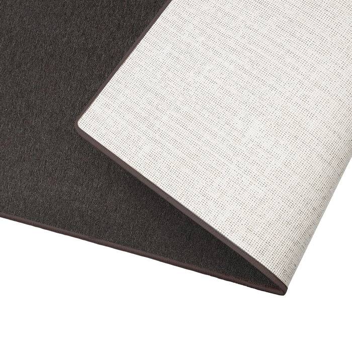 FLOORDIREKT Teppich-Läufer London – Pflegeleichter Schlingenfloor – Modernes Design – Dunkelbraun – 67 x 150 cm