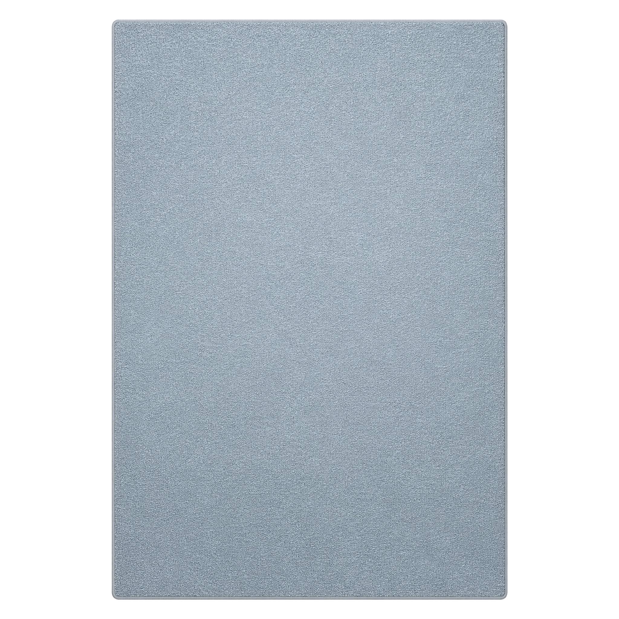 FLOORDIREKT Teppich-Läufer London – Pflegeleichter Schlingenfloor – Modernes Design – Hellgrau – 80 x 100 cm