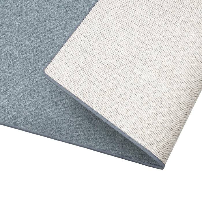 FLOORDIREKT Teppich-Läufer London – Pflegeleichter Schlingenfloor – Modernes Design – Hellgrau – 80 x 100 cm