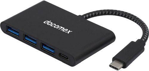Dacomex USB Hub HB614, Eingang USB Type-C, Ausgang 3x Type-A, 1x Type-C PD 60 W