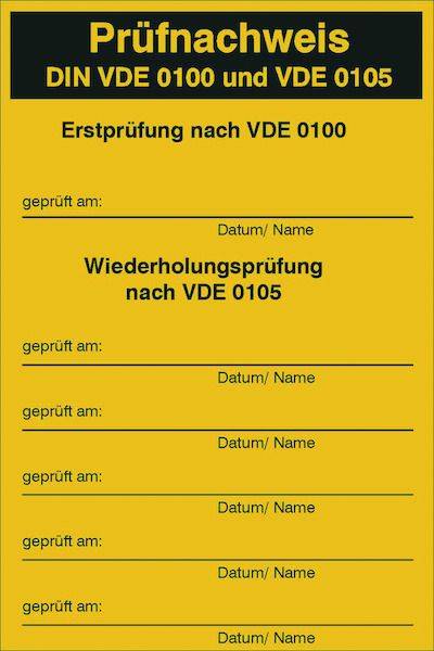 PAPN 10St Prüfnachweis-Aufkleber