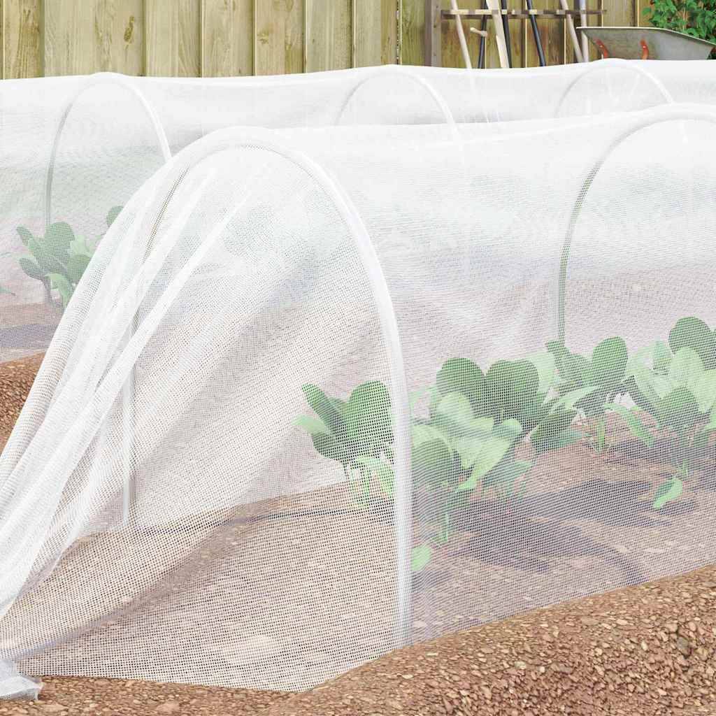 vidaXL Insektennetz Weiß 2 x 5 m Polyethylen