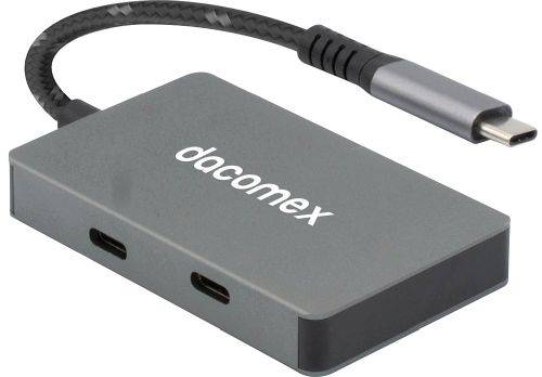 Dacomex USB Hub HB514, Eingang USB Type-C, Ausgang 2x Type-A, 1x Type-C, 1x Type-C PD 60 W, Recyclin
