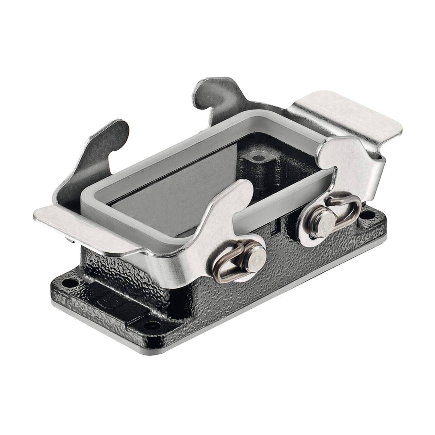 HARTING Han 10B M Anbaugehäuse niedrig mit 2 Querbügeln - 1 Stück