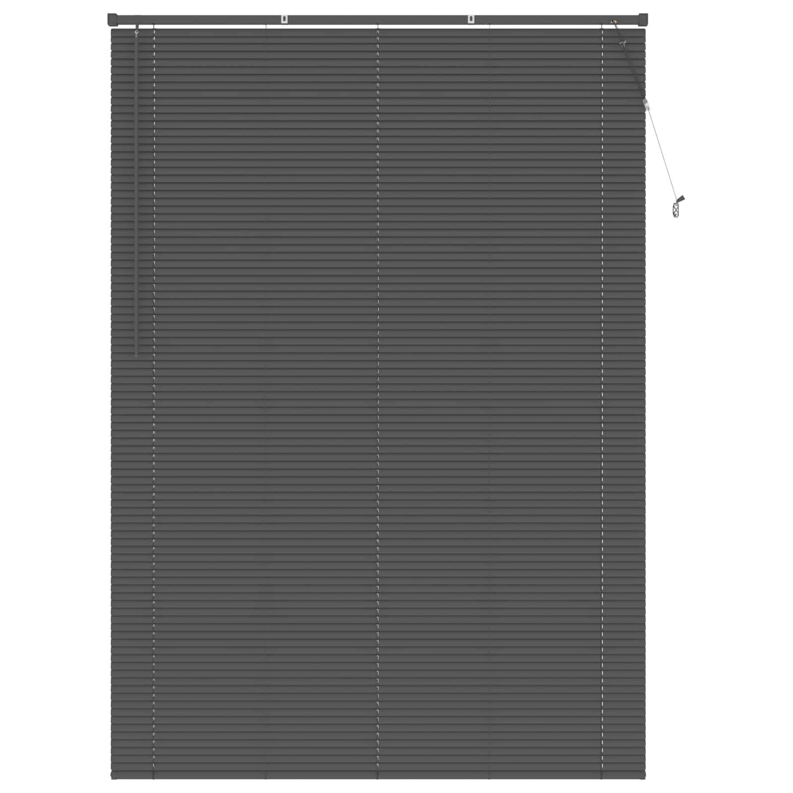 vidaXL Venetianer Jalousie Silber Grau 213 x 160 cm PVC