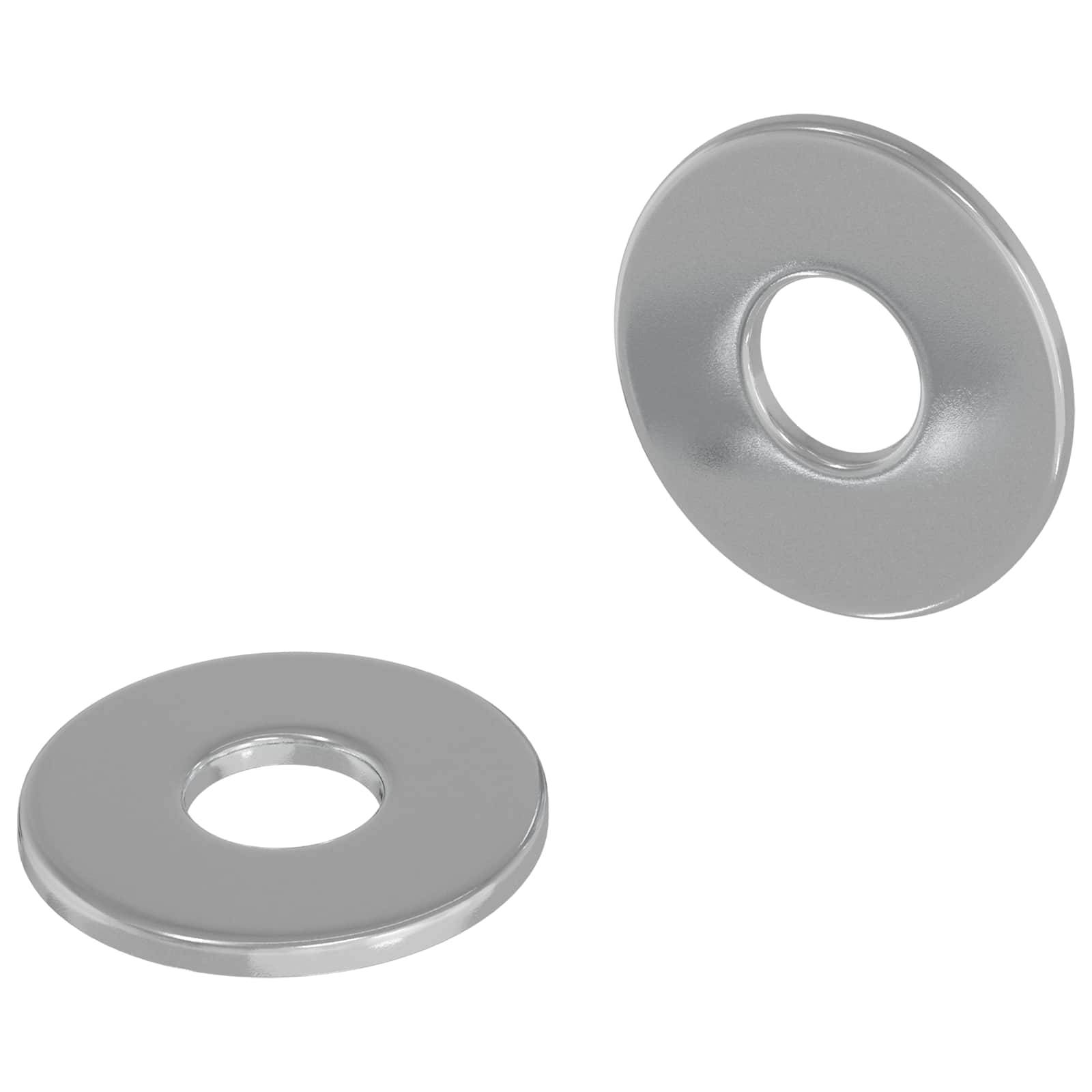 vidaXL Unterlegscheiben 2 pcs Silber 12 x 12 x 1,2 cm Eisen