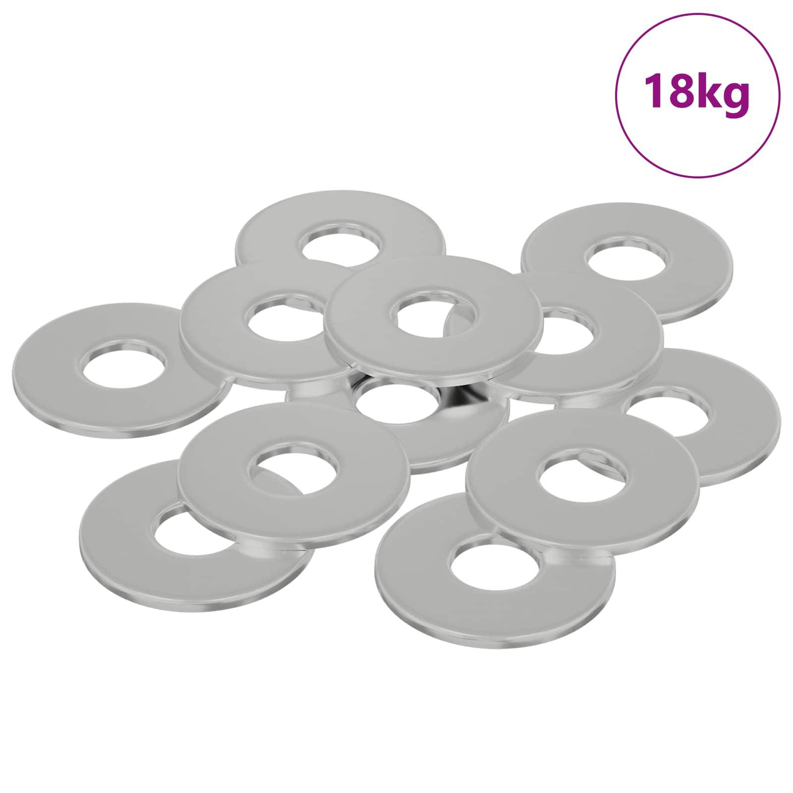 vidaXL Unterlegscheiben 33962 pcs Silber Eisen