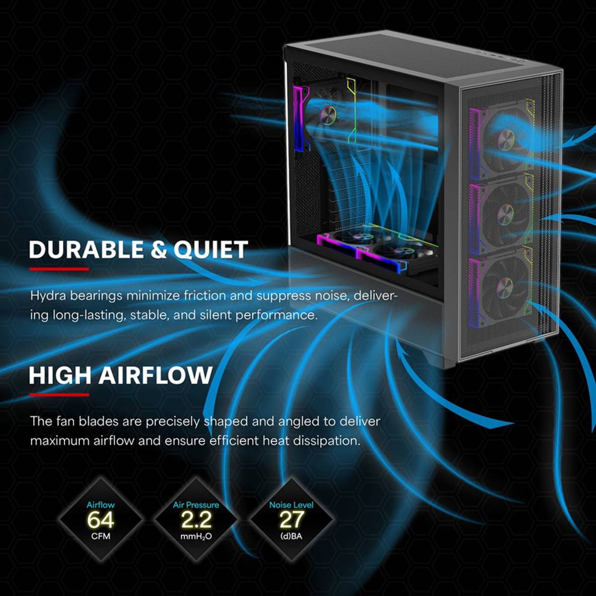 XILENCE Gaming Series XF072 ARGB Lüfter 3er Pack, XPF360.ARGB