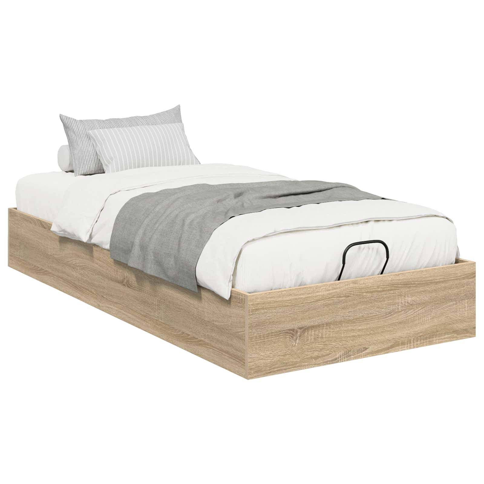 vidaXL Ottoman Bettgestell Sonoma-Eiche 203 x 80,5 x 25 cm