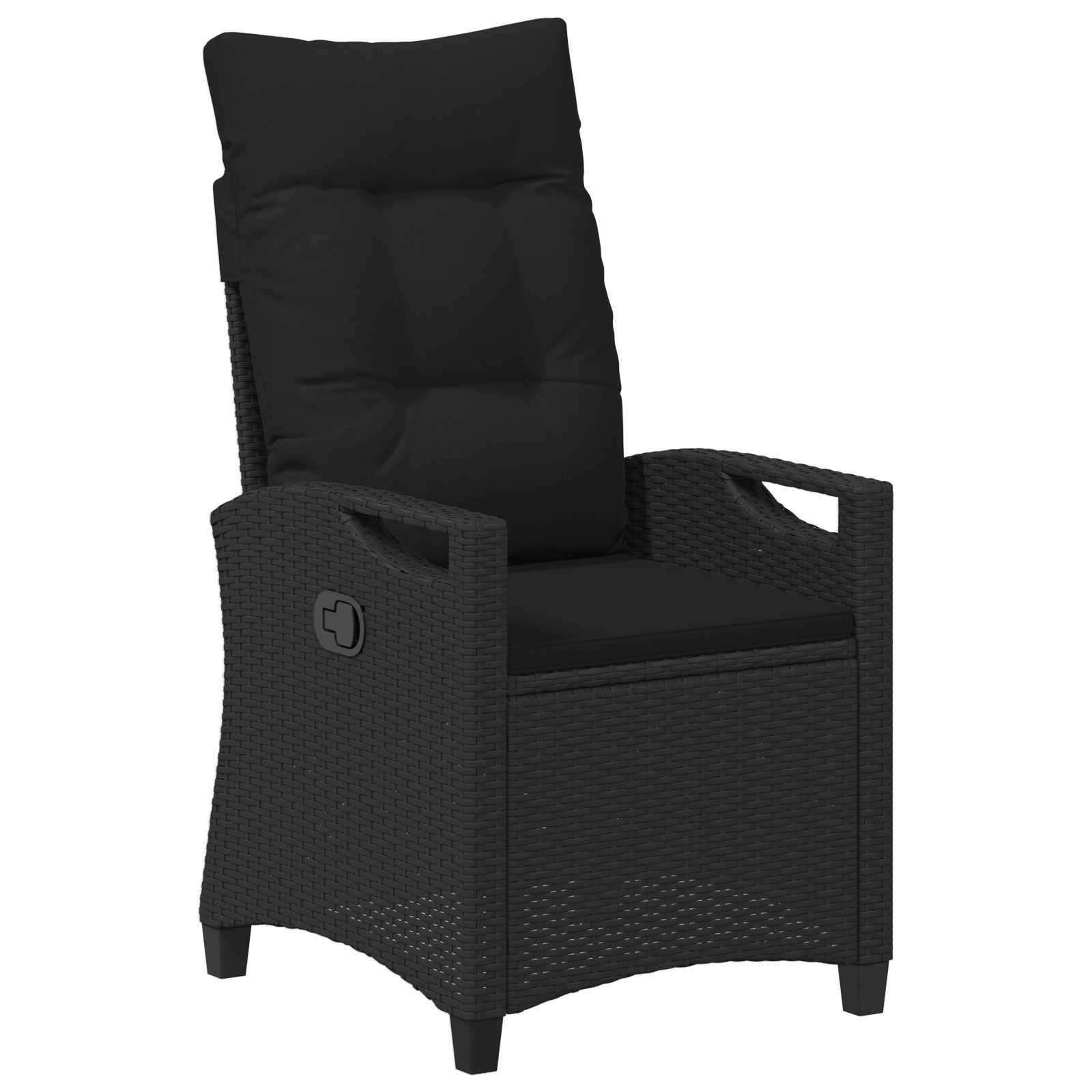 vidaXL Gartenstuhl 2 pcs Schwarz 56 x 64 x 94 cm Stahl und Polyester