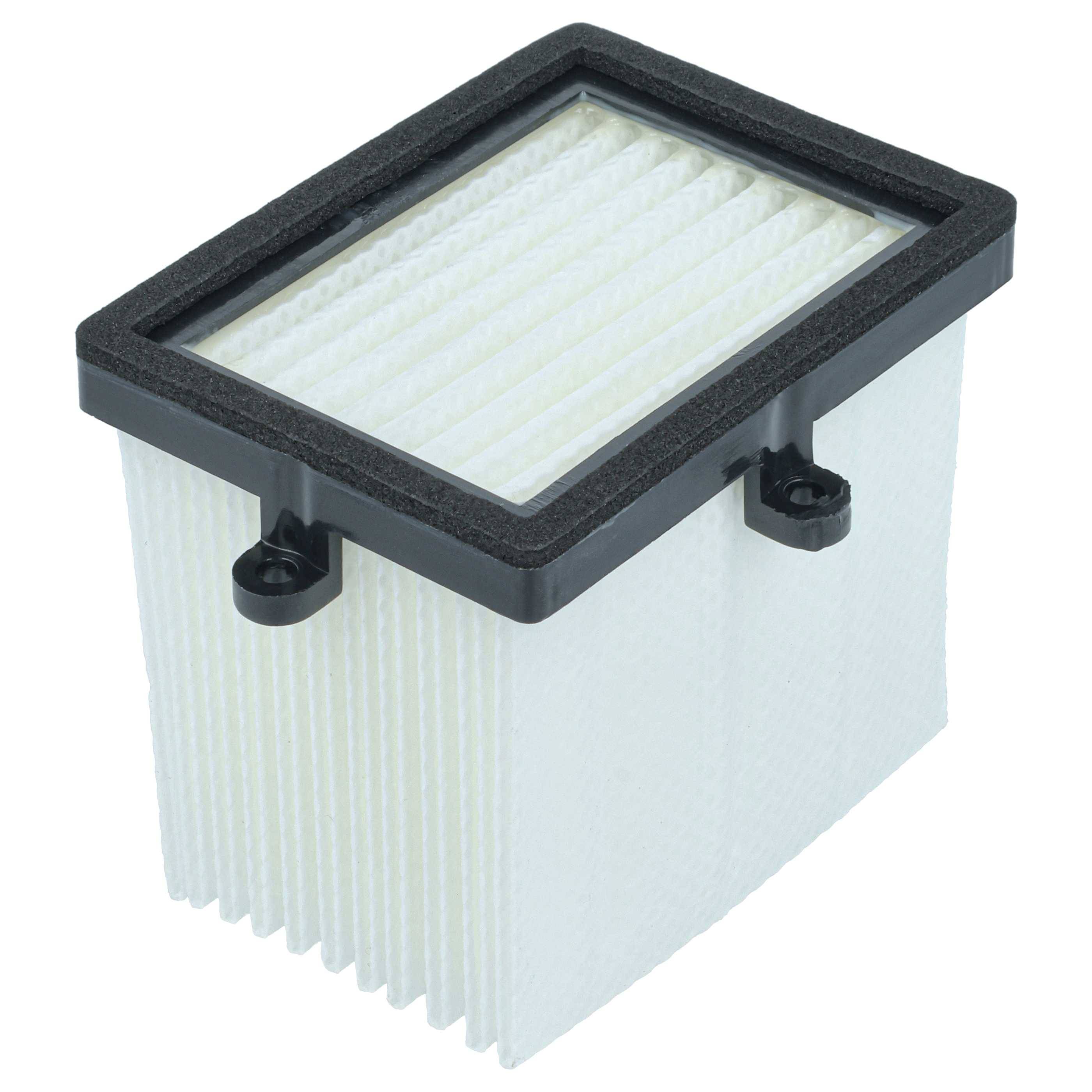Rechteckiger Luftfilter mit gefälteltem Papier und schwarzem Kunststoffrahmen, verwendet zur Filtration in verschiedenen Maschinen oder Klimaanlagen.