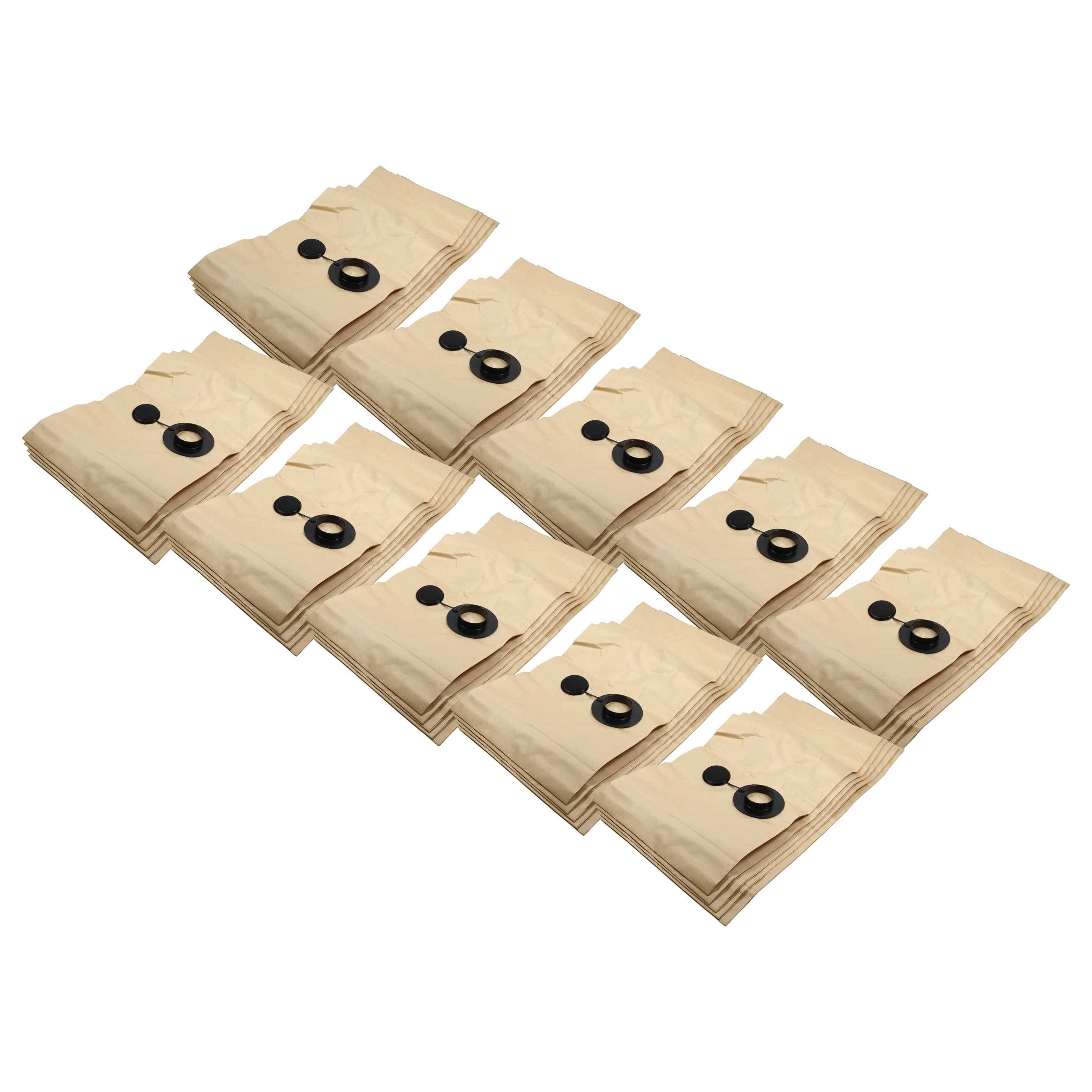 vhbw 50x Filtersack kompatibel mit Festool FIS-SR 5/6 /5, SR 200 / E, SR 300, SR 212 Absauggerät - 99,6cm x 29,7cm Sandfarben