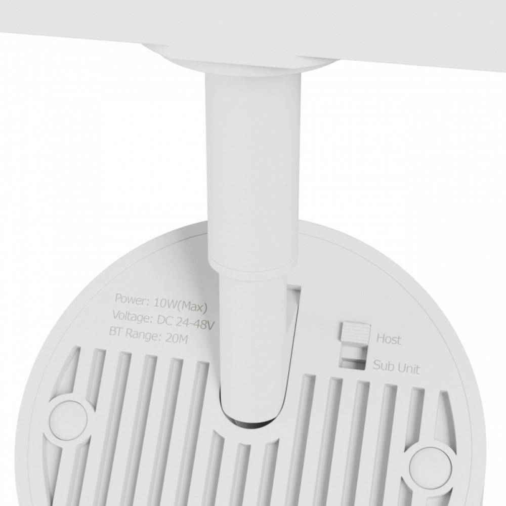 SpectrumLED 3-Phasen Stromschienenstrahler Speaker Bluetooth Lautsprecherbox 10W 230V IP20 weiß