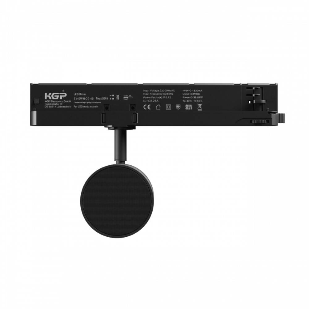 SpectrumLED 3-Phasen Stromschienenstrahler Speaker Bluetooth Lautsprecherbox 10W 230V IP20 schwarz