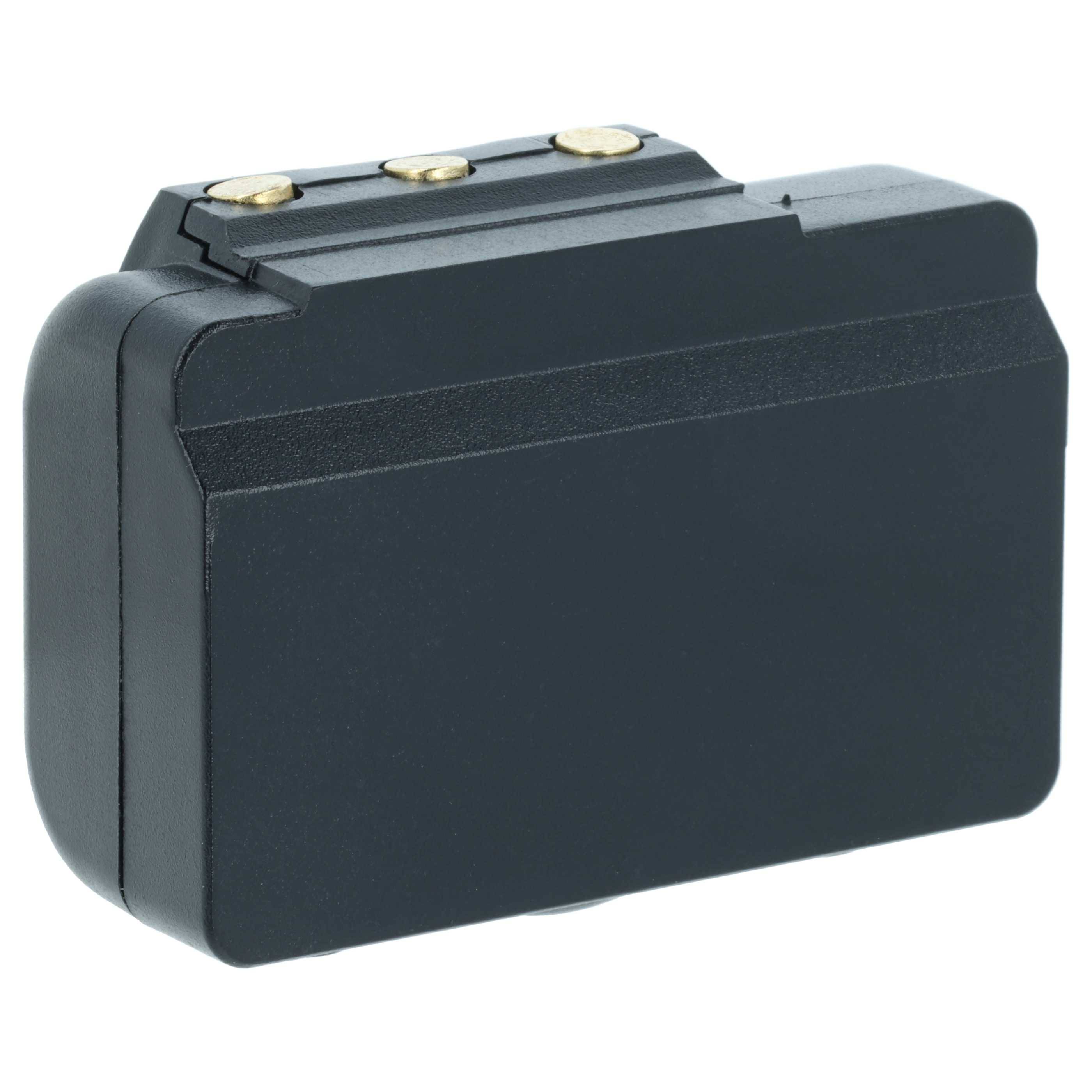 vhbw 5x Akku kompatibel mit IMET I060-AS037, M550S Wave L, BE5000 Industrie-Funkfernsteuerung Fernbedienung (2000 mAh, 2,4 V, NiMH) - Schwarz