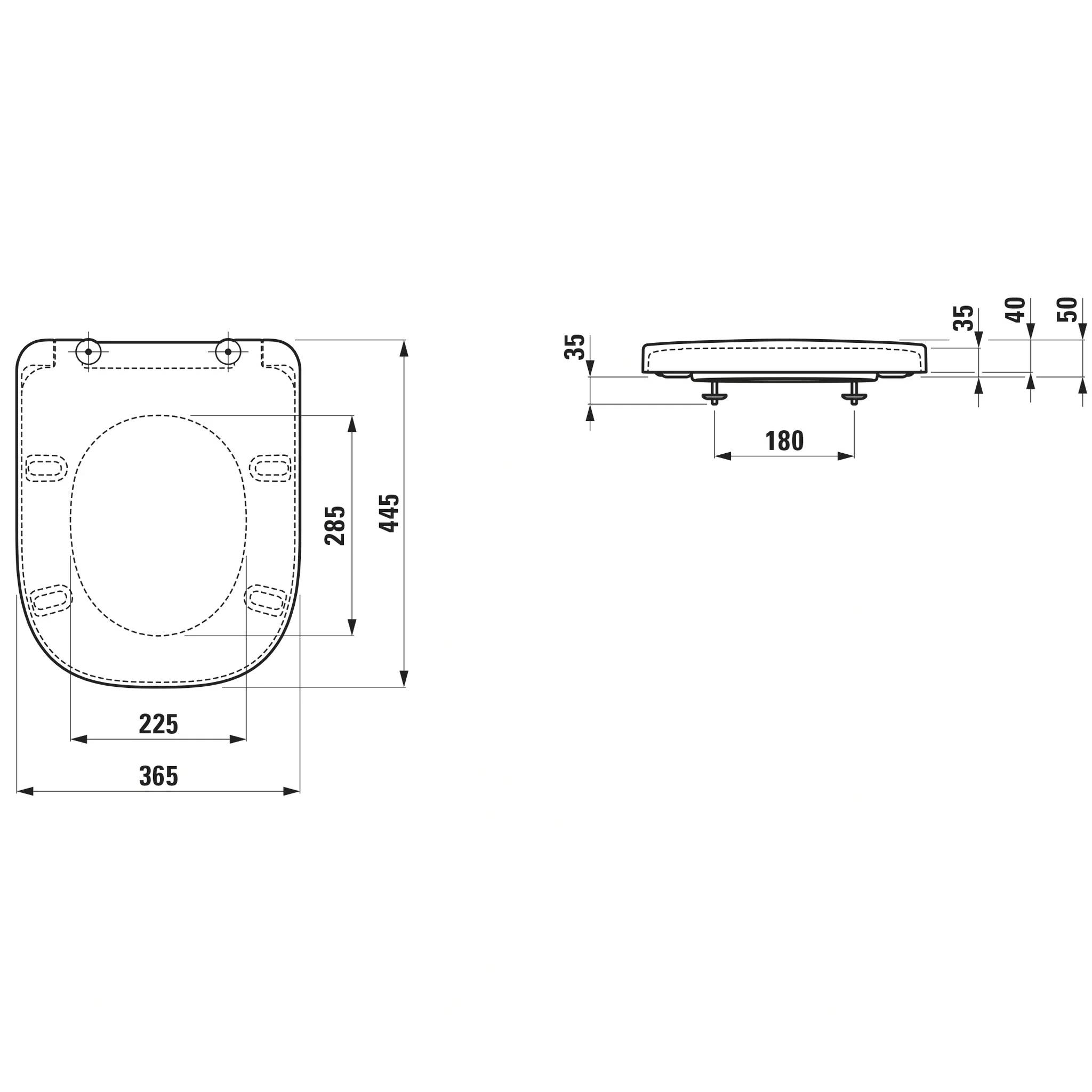 Laufen MEDA WC-Sitz & Deckel 89111.3 abnehmbar mit Absenkautomatik, weiß, 1 Stk.