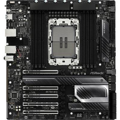 Ein Computer-Motherboard mit den Beschriftungen 