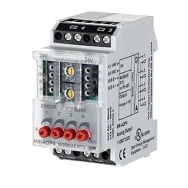 Ein kleines, weißes elektronisches Gerät mit klaren und roten Kontrollleuchten, die mit „ERROR