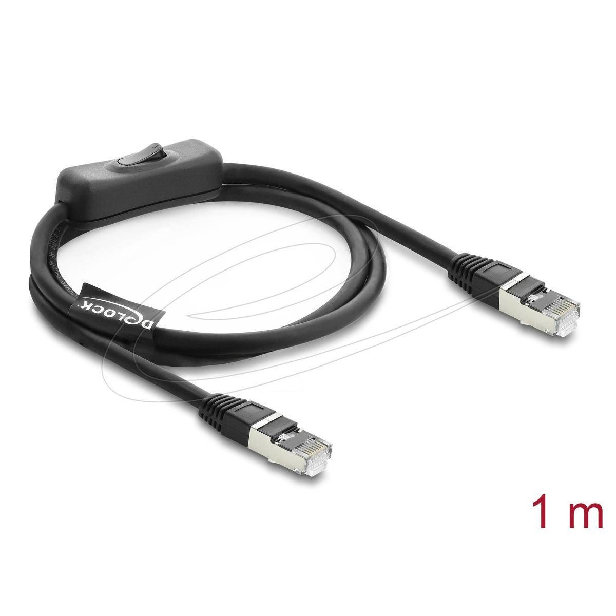 81562 - Netzwerkkabel RJ45, F/UTP, 1m, schwarz