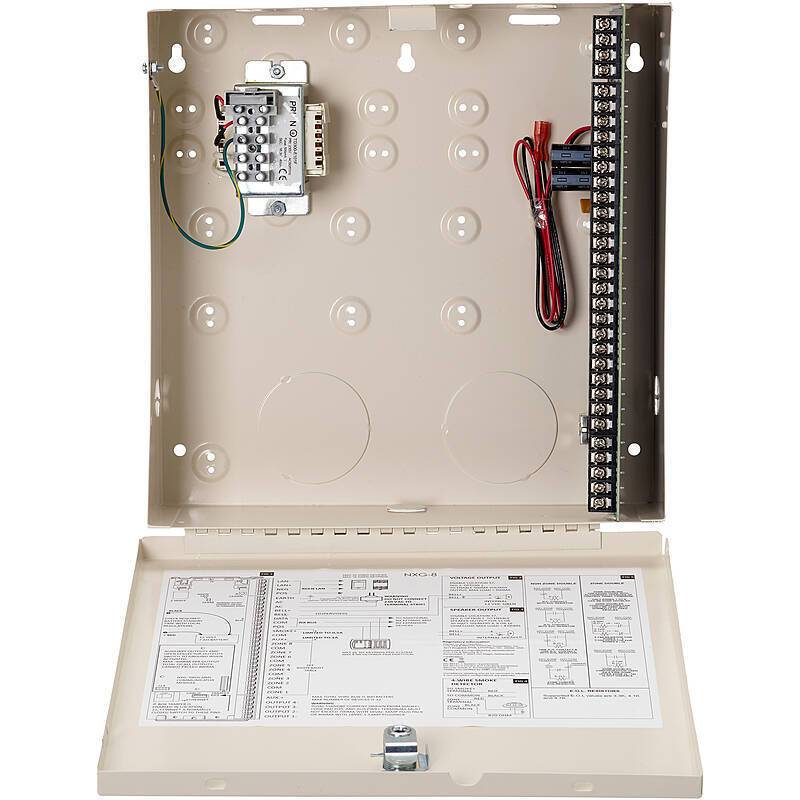 xGen NXG-8E Zentrale, 8 Zonen (max. 192), Alarmzentrale | nach Richtlinien:EN 50131 Grad 2 | Einsatzgebiet:Gewerbeobjek