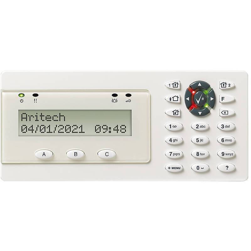Aritech ATS1136 Advisor Mifare LCD-Bedienteil, Bedienteil | Einsatzgebiet:Haustür, Treppenhaus, Flur | Bedienung:direkt