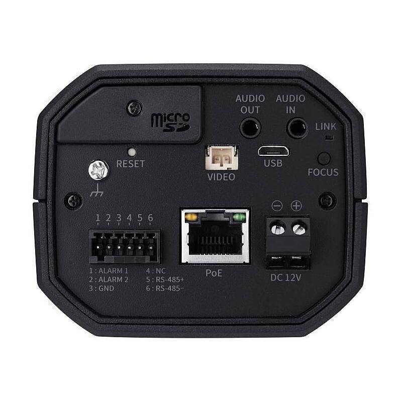 Hanwha XNB-6003 IP-Kamera 1080p T/N Audio PoE, 1080pBoxed Kamera | Features:Objekterkennung (Mensch/Fahrzeug), Unterstü