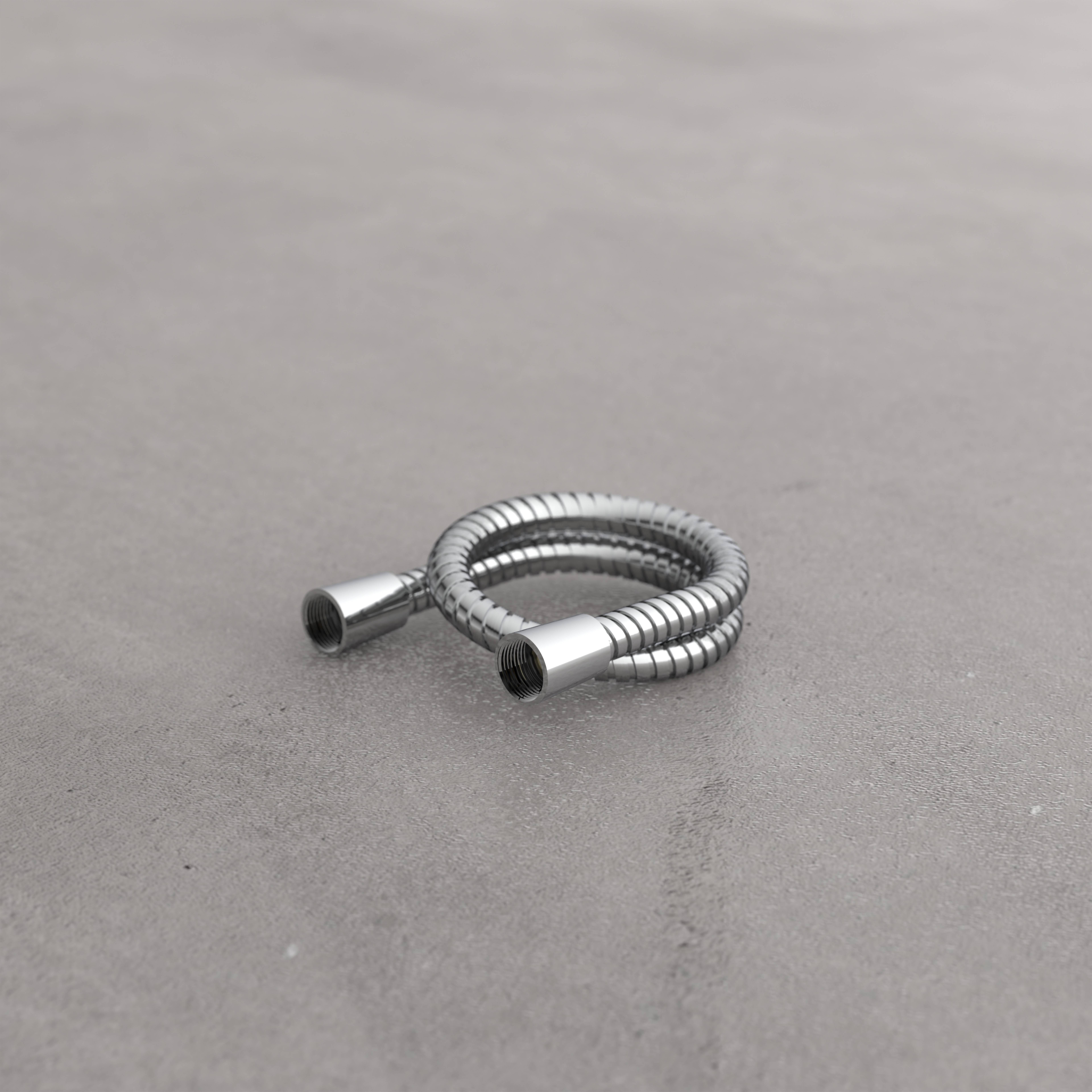 Brauseschlauch 80 cm, Edelstahl, Chrom