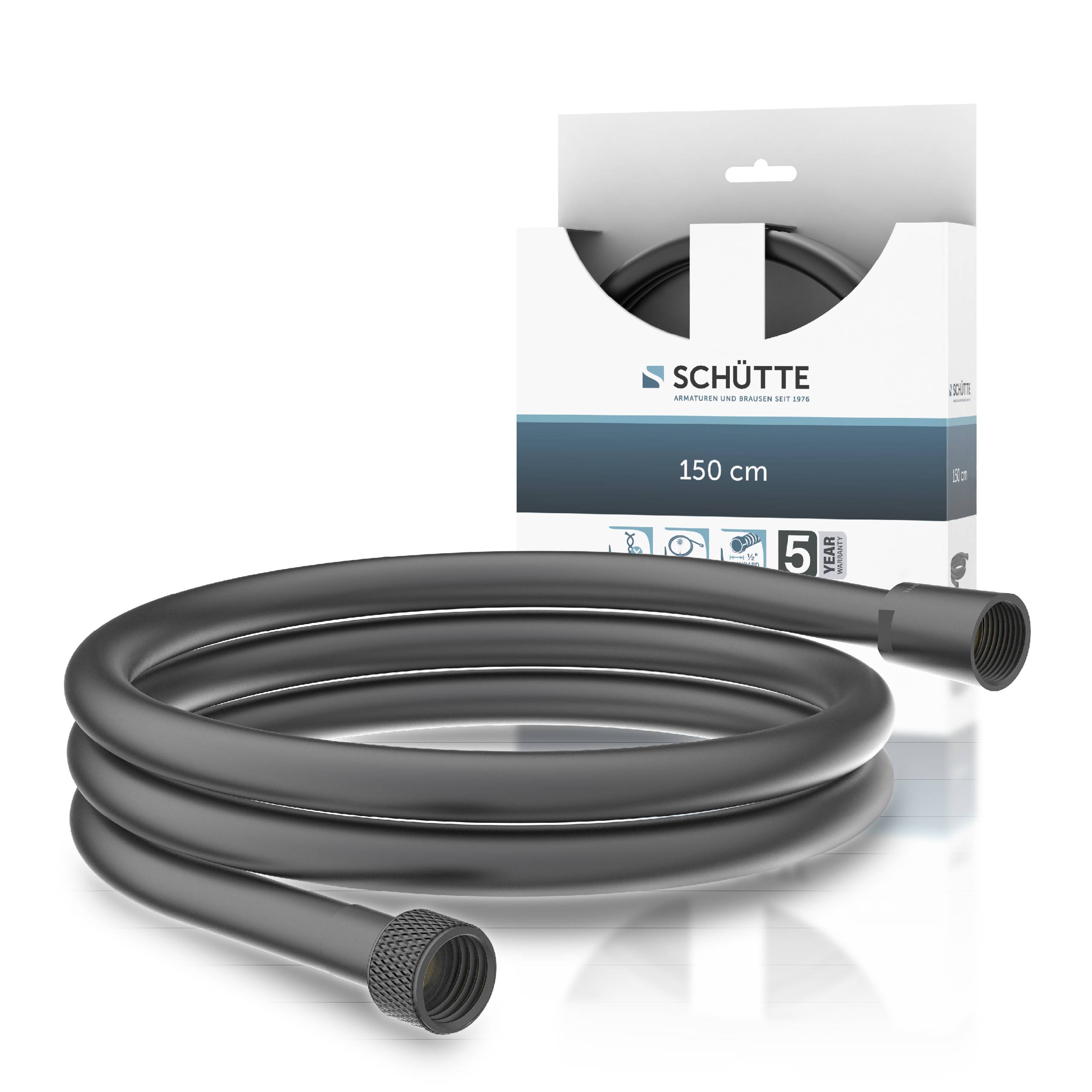 Brauseschlauch 150 cm, Kunststoff, Graphit matt