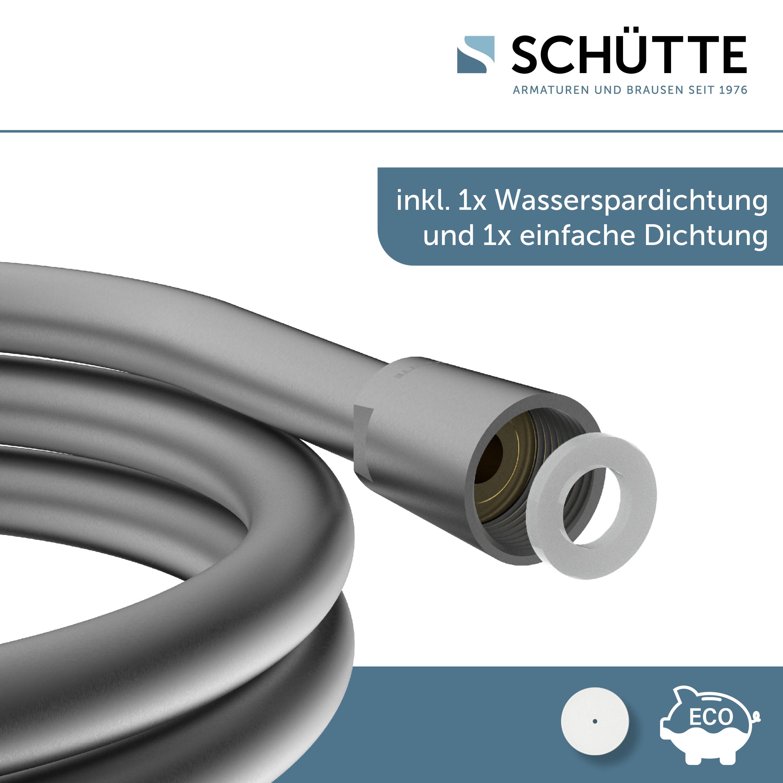 Brauseschlauch 150 cm, Kunststoff, Graphit matt