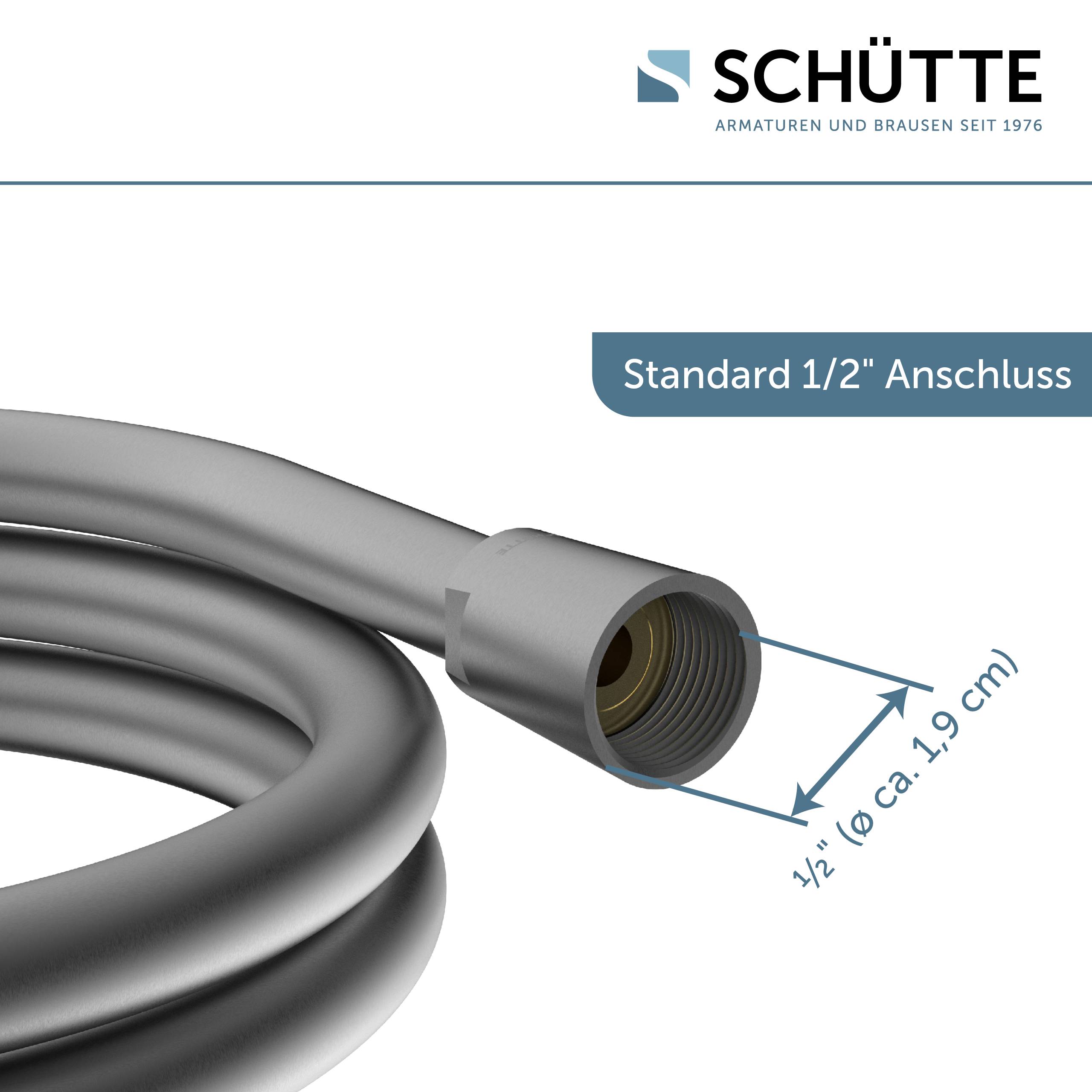 Brauseschlauch 150 cm, Kunststoff, Graphit matt