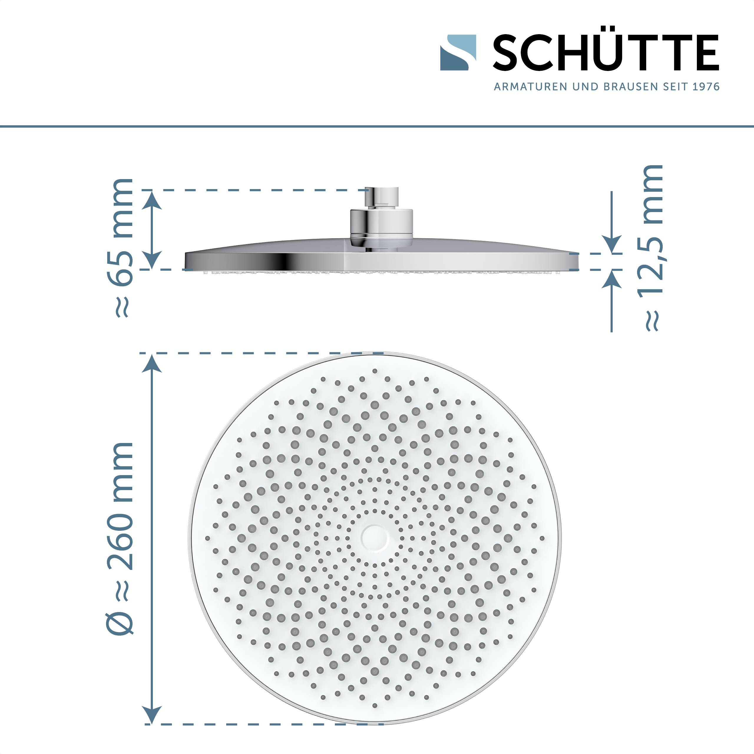CAPRI Kopfbrause, Chrom/Weiß