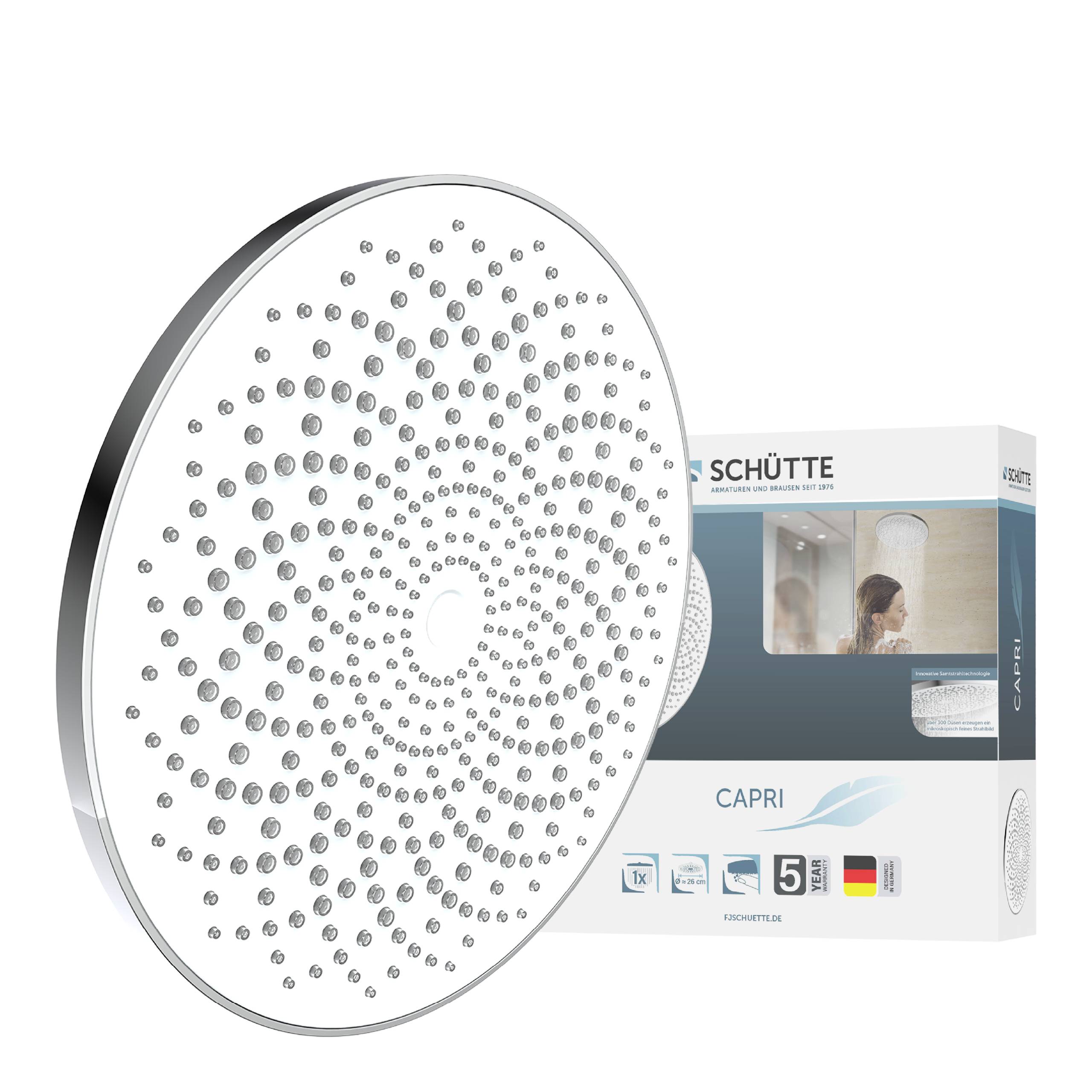 CAPRI Kopfbrause, Chrom/Weiß