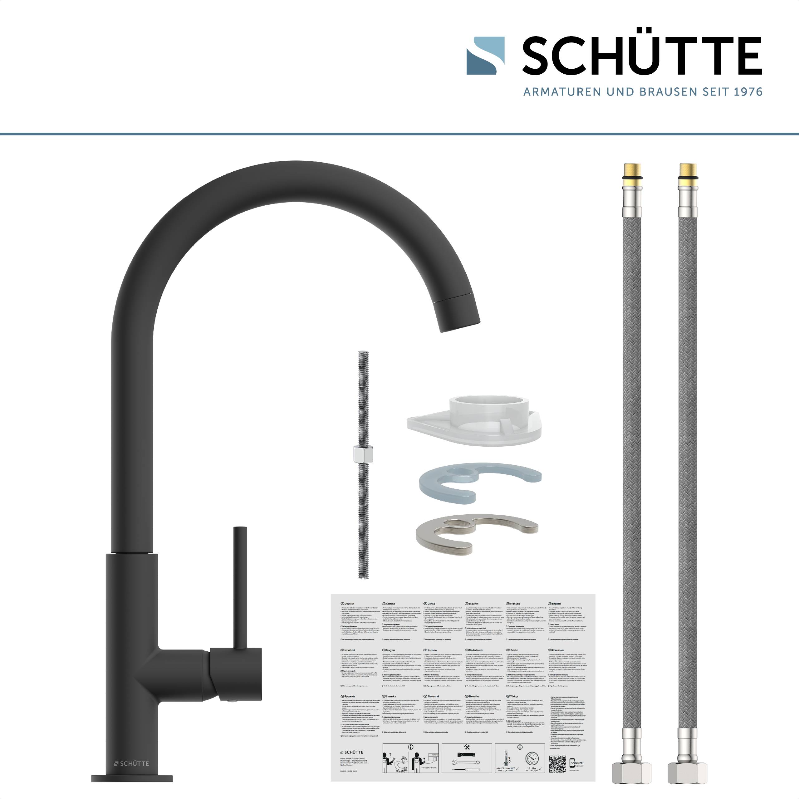 CARDIFF Spültischarmatur, Schwarz matt