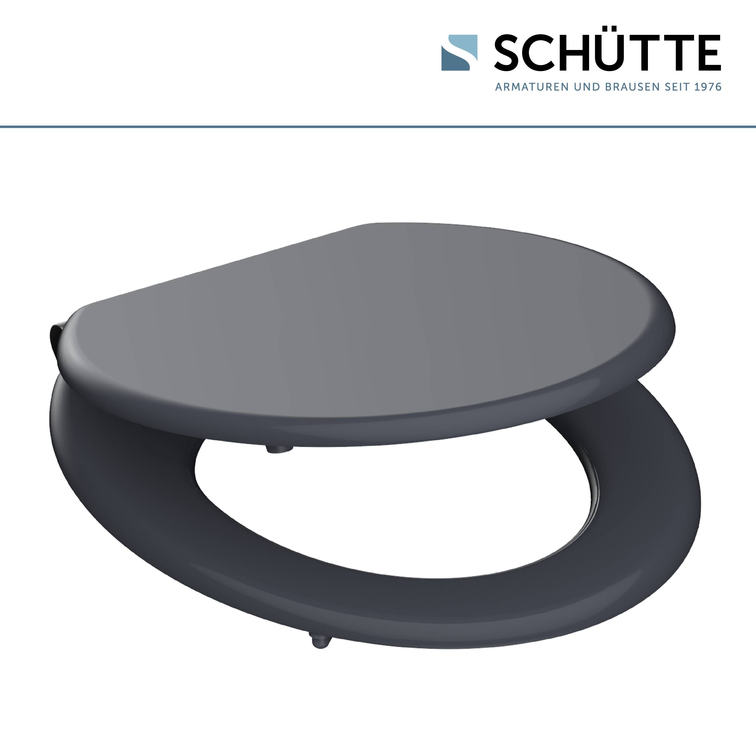 MDF WC-Sitz SPIRIT ANTHRAZIT, mit Absenkautomatik