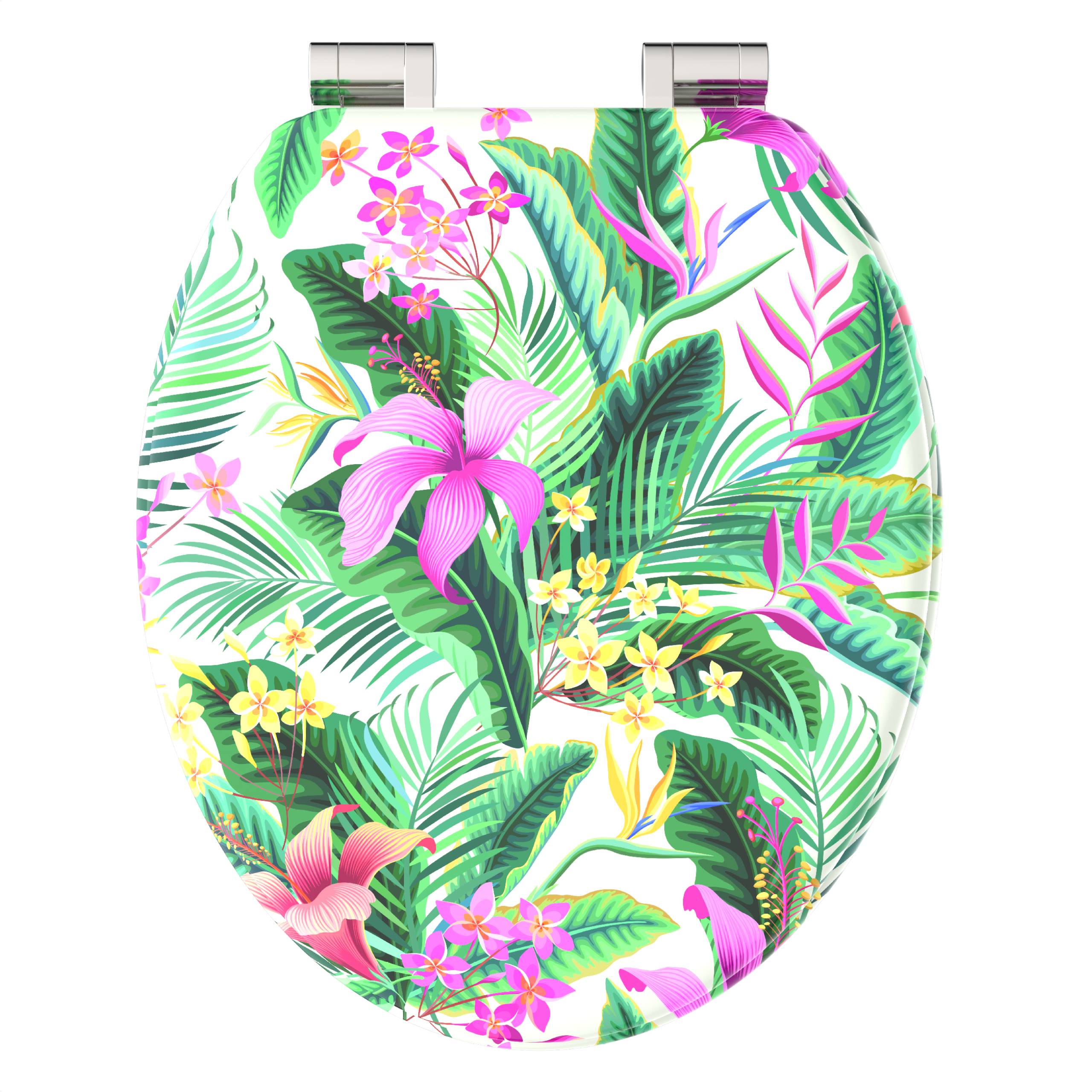 MDF WC-Sitz TROPICAL, mit Absenkautomatik