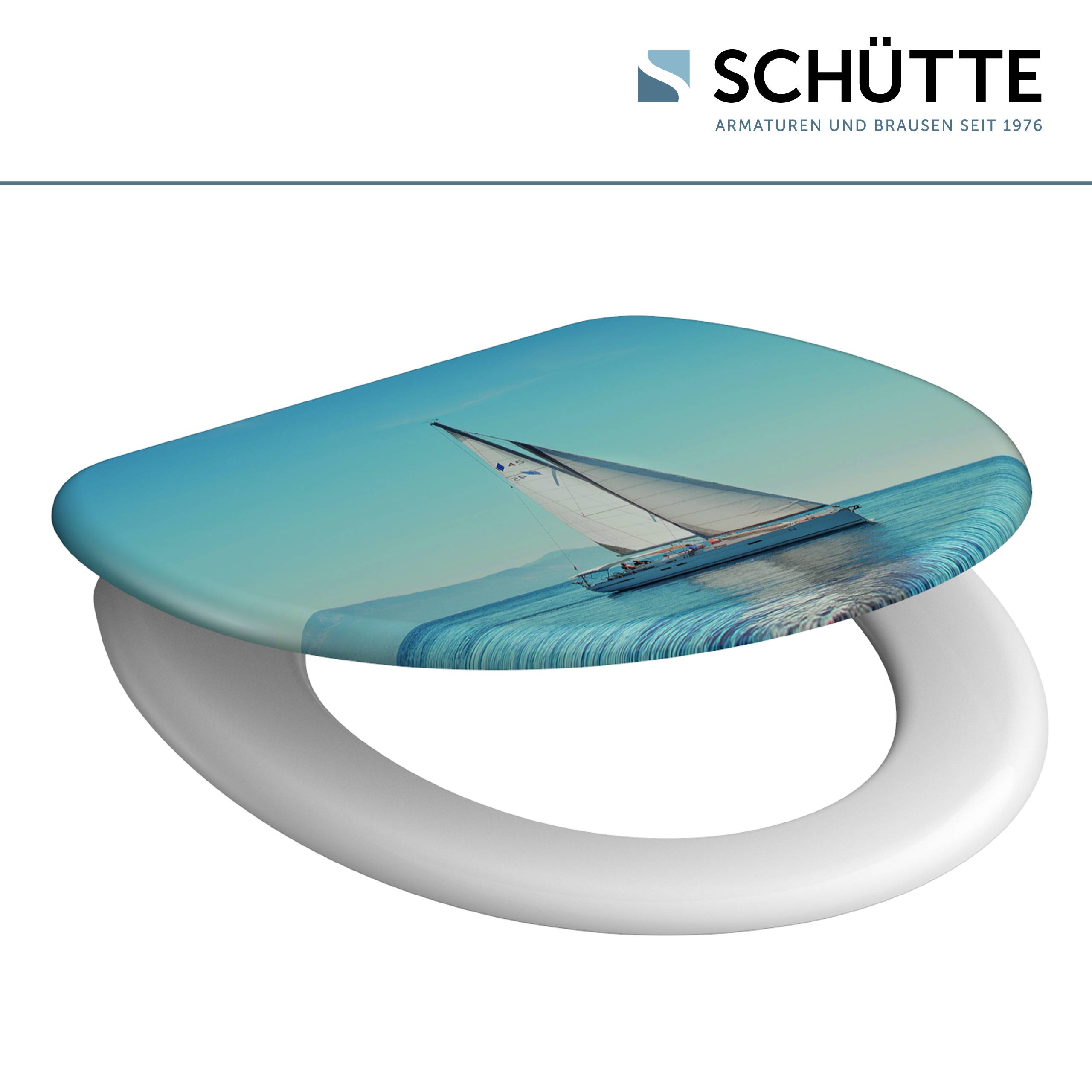 Duroplast WC-Sitz SAILING, mit Absenkautomatik