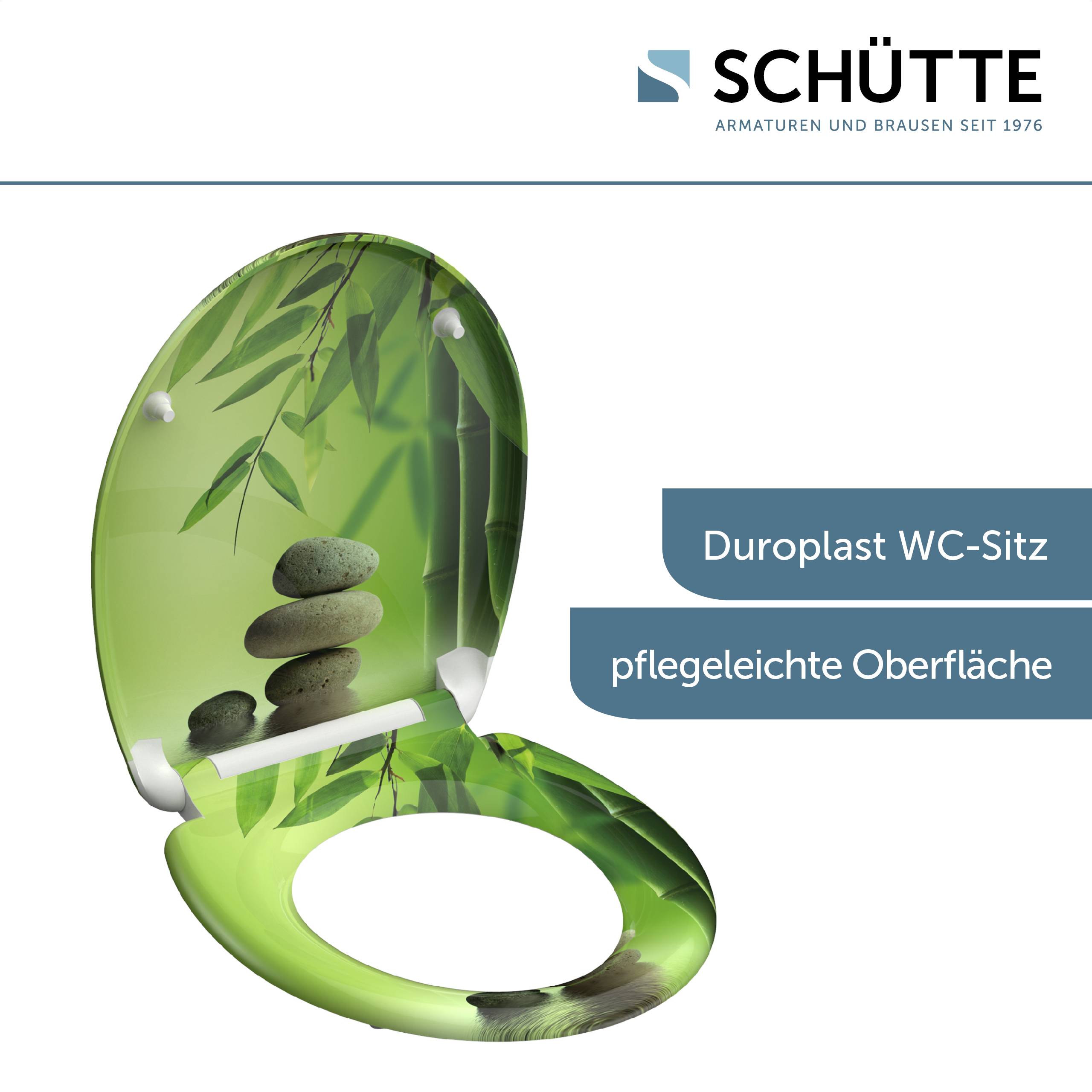 Duroplast WC-Sitz GREEN GARDEN, mit Absenkautomatik und Schnellverschluss